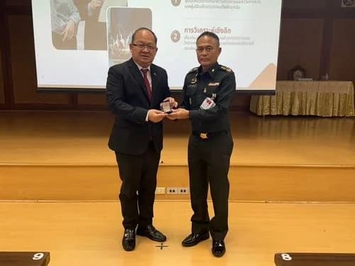 ประธาน ส.อ.ท. ร่วมรับฟังและแสดงความคิดเห็นการแถลงเอกสารวิจัยของนักศึกษา วปอ. รุ่นที่ 66